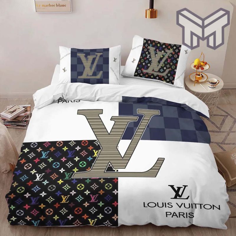 Louis Vuitton Monogram Luxury Brand High-End Bedding Set LV Home