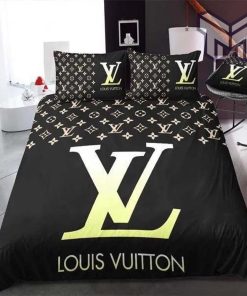 Louis Vuitton Bedding Set,Louis Vuitton Black Bedding Set, LV Home Decor