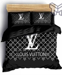 Louis Vuitton Bedding Set,Louis Vuitton Black Bedding Set,Bedspread, Duvet Cover Set