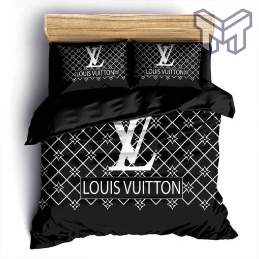 Louis Vuitton Bedding Set,Louis Vuitton Black Bedding Set,Bedspread, Duvet Cover Set