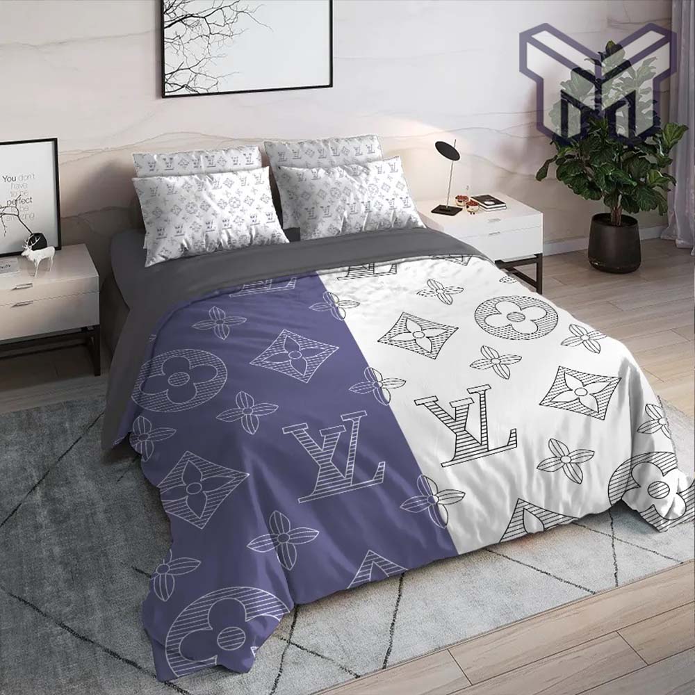 Louis Vuitton Amazing Luxury Brand Bedding Set Bedspread Duvet Cover Set  Home Decor
