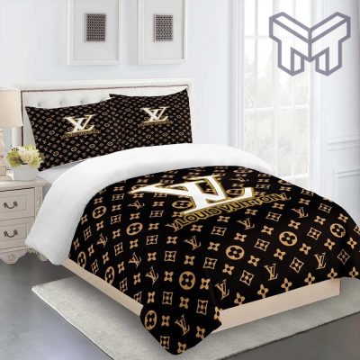 Louis Vuitton Bedding Set,Louis Vuitton Brown Bedding Set, Home Decor