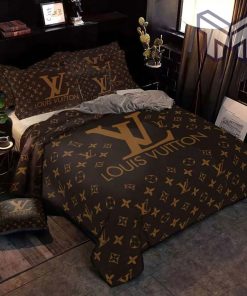 Louis Vuitton Bedding Set,Louis Vuitton Brown Bedding Set,Bedspread,Duvet Cover Set,Home Decor