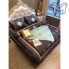 Louis Vuitton Bedding Set,Louis Vuitton Brown Fashion Luxury Brand Bedding Set, Home Decor