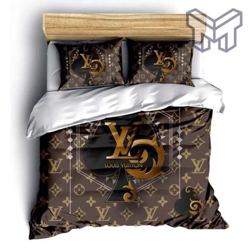 Louis Vuitton Bedding Set,Louis Vuitton Card Bedding Set, Duvet Cover, Bedspread, Home Decor