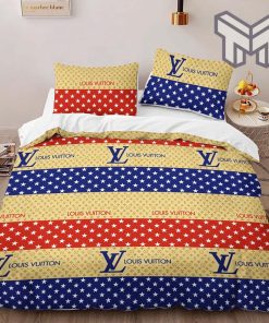 Louis Vuitton Bedding Set,Louis Vuitton Colorful Bedding Set, LV Bedding set Home Decor