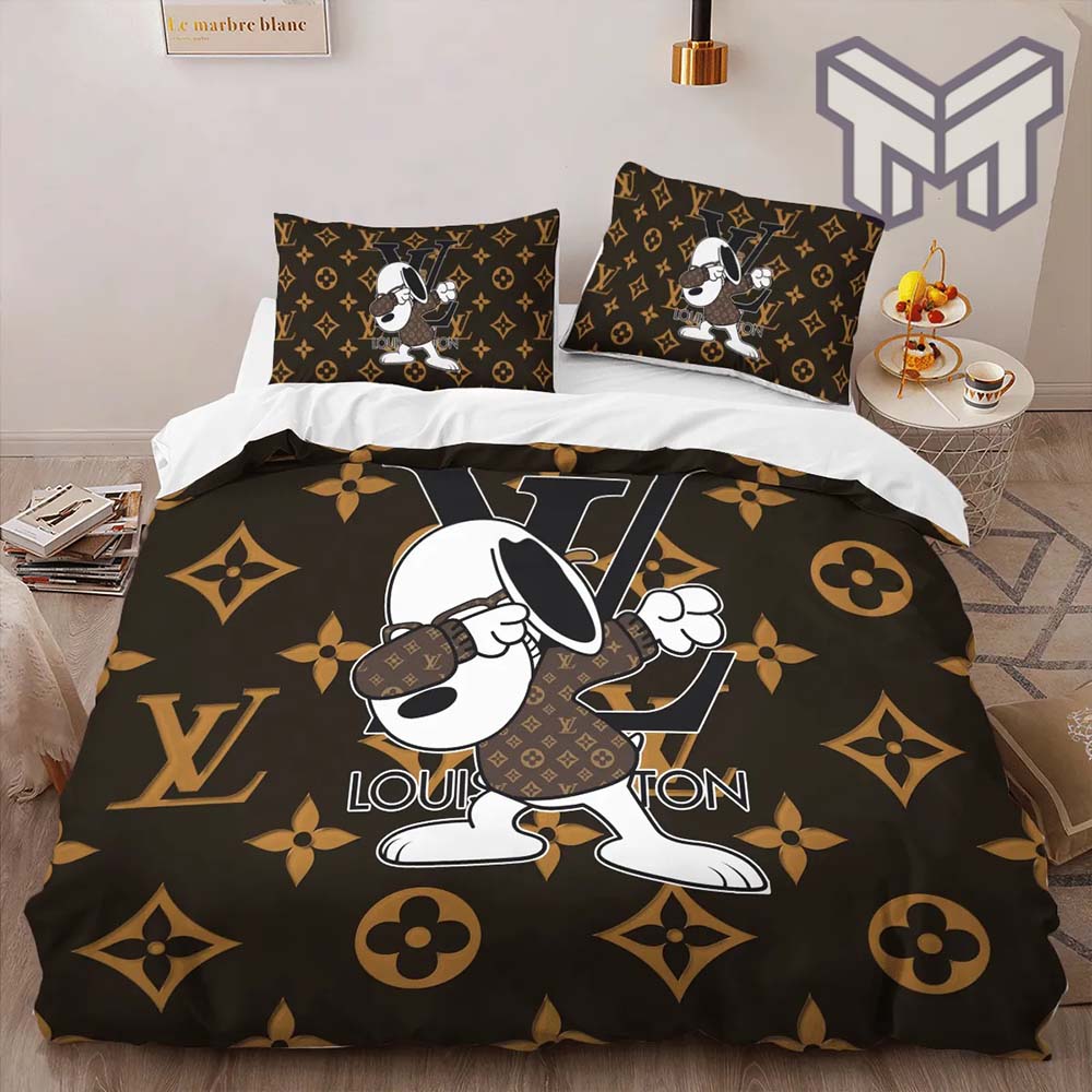 Louis Vuitton Snoopy Pinky Luxury Brand Premium Bathroom Sets