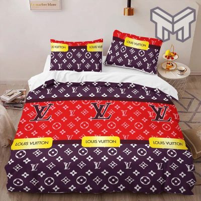 Louis Vuitton Bedding Set,Louis Vuitton Paris Bedspread, Duvet Cover Set Home Decor