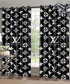 Louis Vuitton Fashion Logo Luxury Brand Premium Window Curtain Home Decor