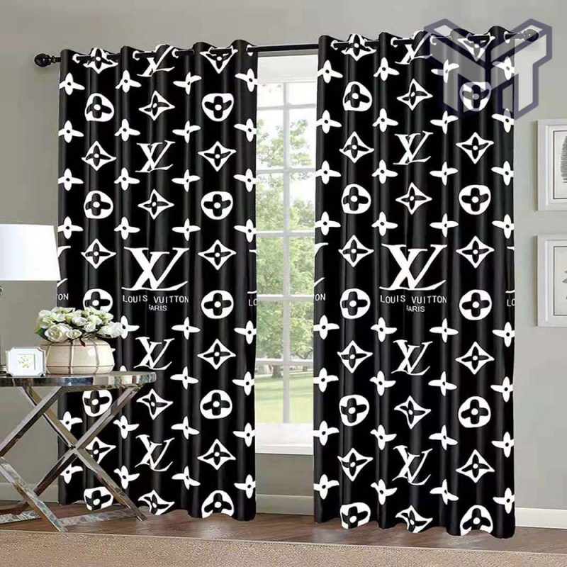 NEW] French Louis Vuitton Luxury Living Room Curtain - Alishirts.com   Curtains living room, Living room window decor, Window curtains living room