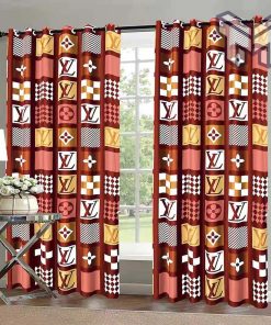 Louis Vuitton Fashion Luxury Brand Window Curtain Home Decor