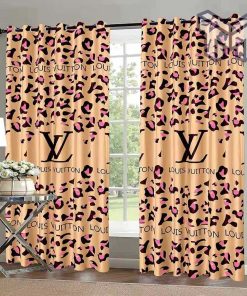 Louis Vuitton Logo Fashion Luxury Brand Window Curtain Home Decor
