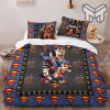 Louis Vuitton Superman Logo Edition Luxury Brand High-End Bedding Set LV Home Decor