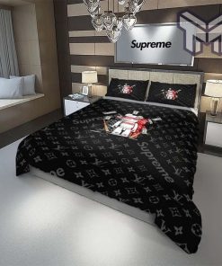 Louis Vuitton Supreme Bearbrick Luxury Brand Bedding Set Duvet Cover Bedspread Home Decor