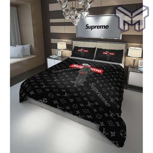 Louis Vuitton Supreme Brand Tokyo Luxury Brand Bedding Set Duvet Cover Bedspread Home Decor