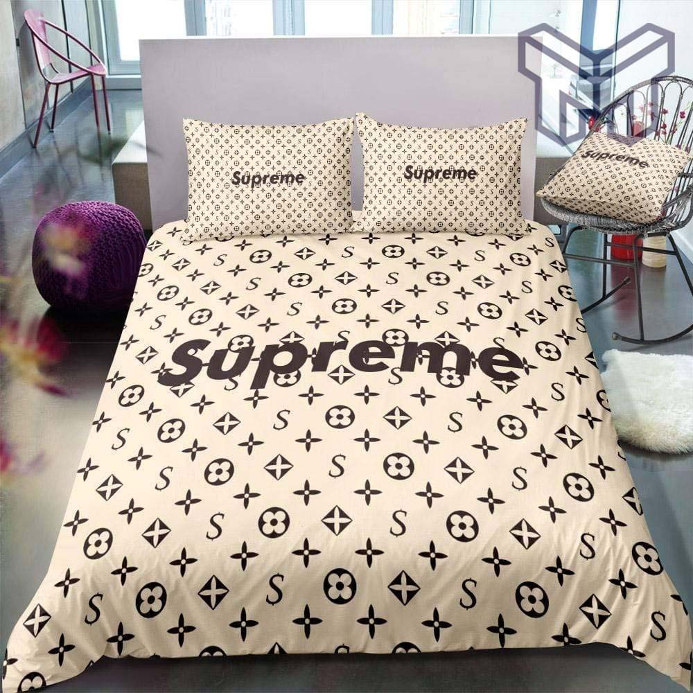 Supreme Louis Vuiton LV Red Style Pillow case Luxury Bedding Set