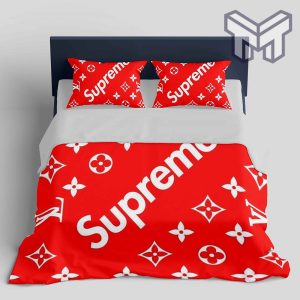 SALE] Louis Vuitton Supreme Hello Kitty Luxury Brand High-End Bedding Set LV  Home Decor