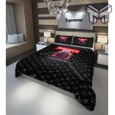 Louis Vuitton Supreme Star Wars Darth Vader Luxury Brand Bedding Set Duvet Cover Bedspread Home Decor