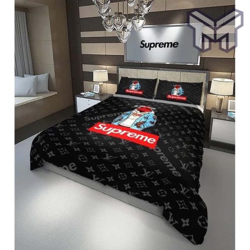 Louis Vuitton Supreme Stormtrooper Luxury Brand Bedding Set Duvet Cover Bedspread Home Decor