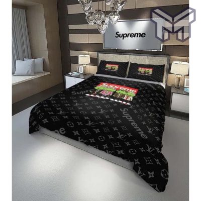 Louis Vuitton Supreme Teenage Mutant Ninja Turtles Luxury Brand Bedding Set Duvet Cover Bedspread Home Decor