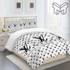 Louis Vuitton White Luxury Brand Limited Premium Fashion Bedding Set Home Decor