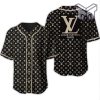 Louis vuitton black baseball jersey shirt lv luxury clothing clothes sport for men women hot 2023 Type01