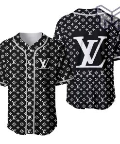 Louis vuitton black baseball jersey shirt lv luxury clothing clothes sport for men women hot 2023 Type02