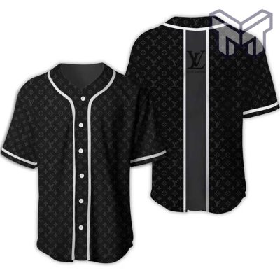 Louis vuitton black baseball jersey shirt lv luxury clothing clothes sport for men women hot 2023 Type03