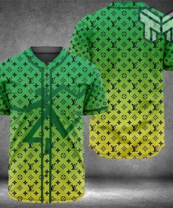 Louis vuitton green baseball jersey shirt lv luxury clothing clothes sport for men women hot 2023