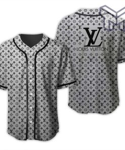 Louis vuitton grey baseball jersey shirt lv luxury clothing clothes sport for men women hot 2023