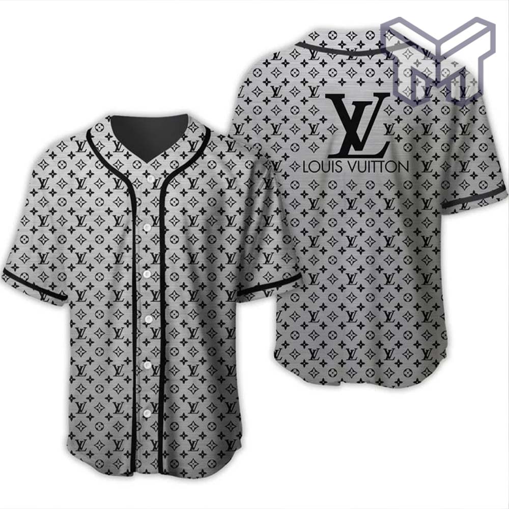 Louis Vuitton Black Baseball Jersey Shirt LV Luxury Clothes Sport Outfit  For Men Women HT in 2023