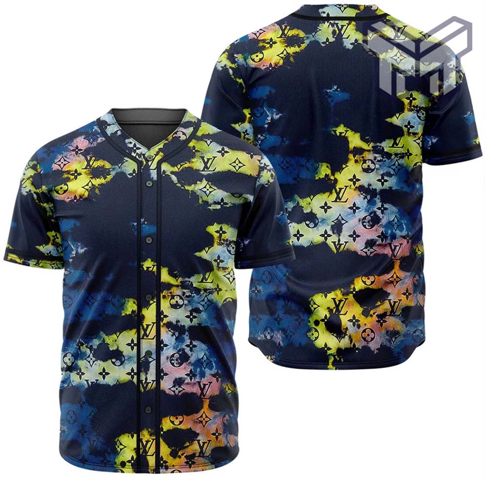 HOT Louis Vuitton Colorful Baseball Jersey Shirt - Hothot