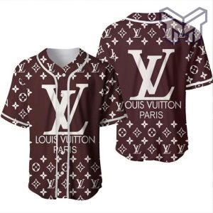 Louis vuitton black baseball jersey shirt lv luxury clothing clothes sport  for men women hot 2023 KkB