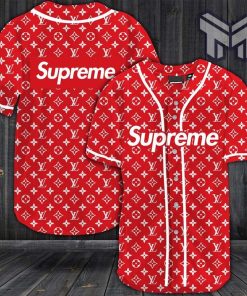 Louis vuitton supreme baseball jersey shirt lv luxury clothing clothes sport for men women hot 2023