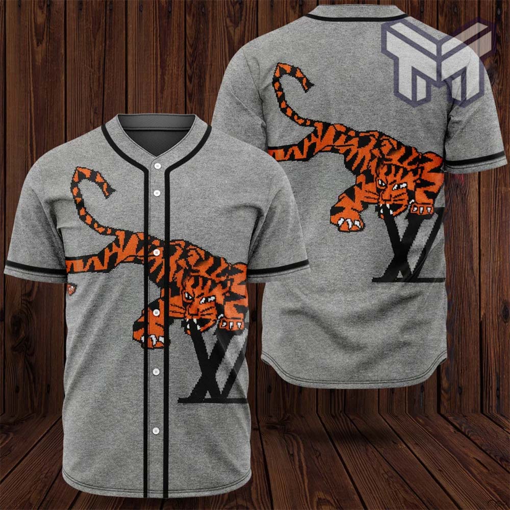 Louis Vuitton Supreme Baseball Jersey Shirt LV Luxury Clothing