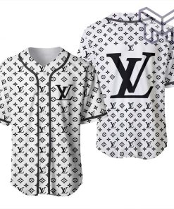 Louis vuitton white baseball jersey shirt lv luxury clothing clothes sport for men women hot 2023