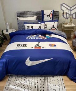 Nike Air Jordan Fashion Logo Luxury Brand Bedding Set Home Decor