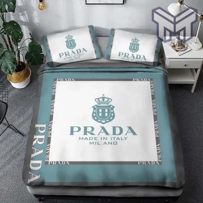 Prada Italy Luxury Brand Premium Bedding Set Duvet Cover Home Decor