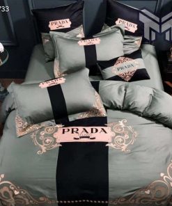 Prada Luxury Brand High End Premium Bedding Set Home Decor