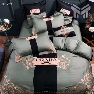 Prada Luxury Brand High End Premium Bedding Set Home Decor