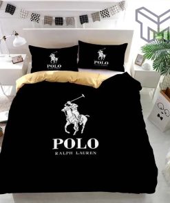 Ralph Lauren Black Fashion Luxury Brand Premium Bedding Set Home Decor