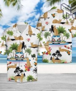 Savannah Vacation Hawaiian Graphic Print Short Sleeve Hawaiian Casual Shirt