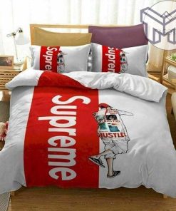 Supreme Hustler Fashion Luxury Brand Bedding Set Home Decor