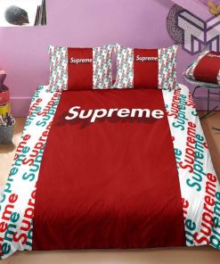 Supreme Red Luxury Brand Premium Bedding Set Home Decor