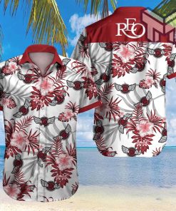 Tlmus reo Speedwagon Hawaiian Graphic Print Short Sleeve Hawaiian Casual Shirt