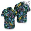 Tropical Gun Lover Pattern Hawaiian Graphic Print Short Sleeve Hawaiian Shirt