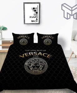 Versace Black Luxury Brand Bedding Set Bedspread Duvet Cover Set Home Decor