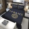 Versace Black Premium Fashion Luxury Brand Bedding Set Bedspread Duvet Cover Set