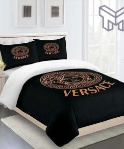 Versace Bronze Luxury Brand Bedding Set Bedspread Duvet Cover Set Home Decor