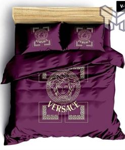 Versace Fashion Logo Luxury Brand Bedding Set Home Decor